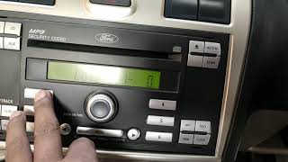 How To input radio code ford fiesta car/ unlock radio code  Ford Fiesta cars