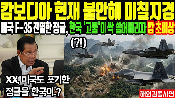 펜타곤, "이건 물리적으로 불가능하다" 한국 캄보디아에 대반격 가하자 전 세계 난리 난 이유