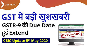 Big GST update | Date Extended for GSTR-3B GSTR-9 & E-way Bill | CBIC Notifications
