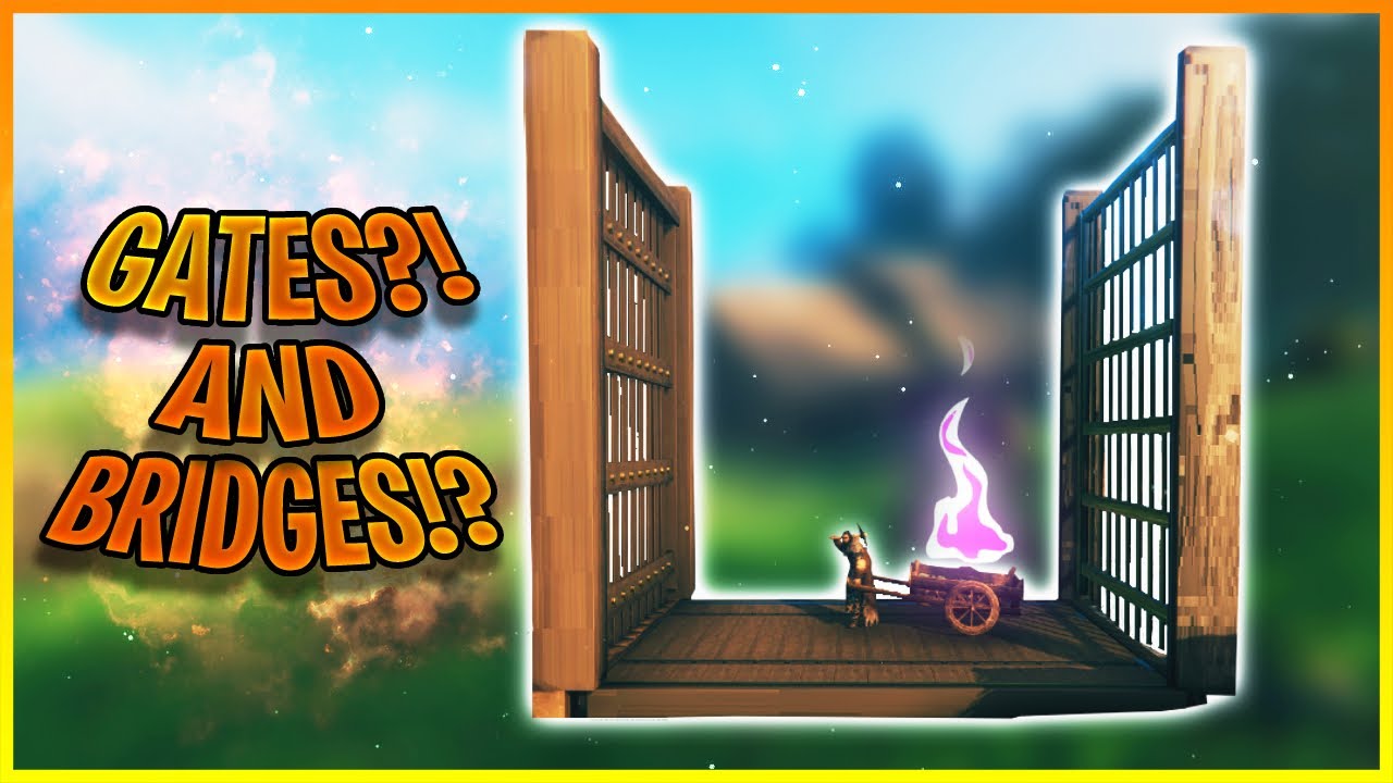 Valheim Mods THIS MOD ADDS MORE GATES AND BRIDGES!? (More Gates