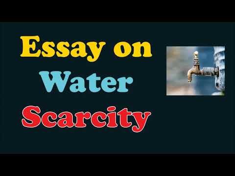 what is water scarcity essay