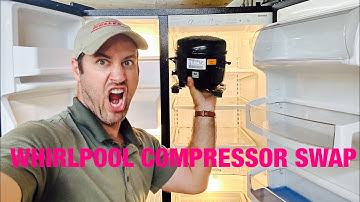 How to change a compressor in an old Whirlpool made Kenmore side by side refrigerator