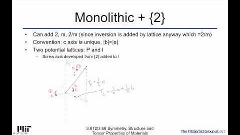 Symmetry Structure and Tensor Properties of Materials Lecture 60