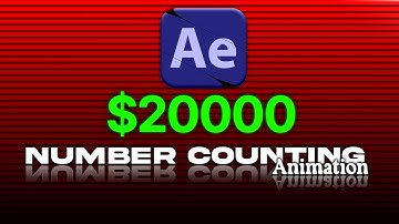 How To Create Number Counting Animation In After Effect||Tutorial In Hindi