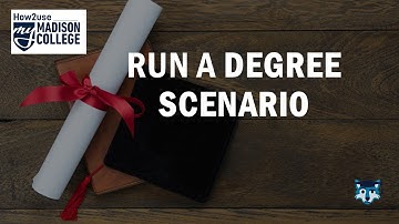 Academic Progress tile - Run a Degree Scenario