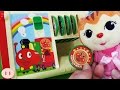 おかあさんといっしょ ポコポッティトのミーニャがアンパンマンの知育おもちゃコインボックスで遊んだよ!BooBoo