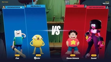 Finn & Jake vs Steven Universe & Garnet (Multiversus)