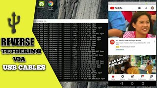[Reverse Tethering] How to Share internet from pc to Android phone using usb cable