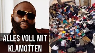 Ist Rick Ross ein Messi? Wohnung voll mit Klamotten, man kann KAUM noch treten.