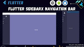 flutter navigation sidebar drawer menu – sidebarx package