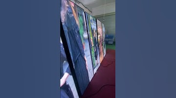 Portable HD LED poster display screen, built in wifi media player