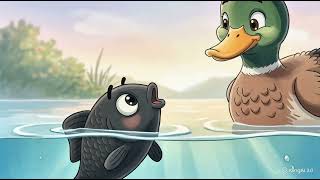 The Little Black Fish 🐟 | Persian Folk Tale for Kids | Calm Cartoon screenshot 3