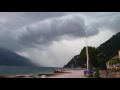 Thunderstorm approaching limone sul garda