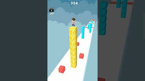 epic Cube stacker surfer best Android and iOS gameplay level 354