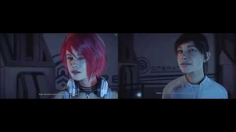 Mass Effect Andromeda - My father is dead - Version 1.10 vs 1.00 Side by side