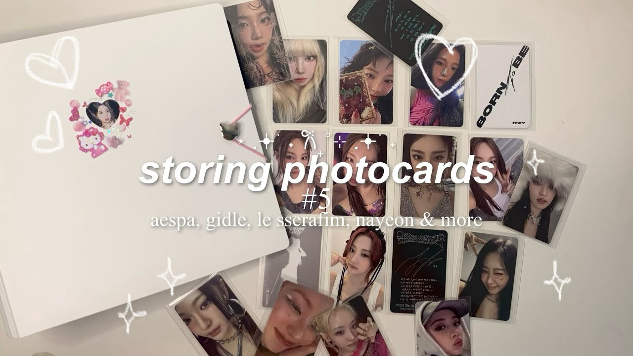 storing photocards #5 ೃ༄*ੈ (lots of aespa, le sserafim, nayeon & more!)