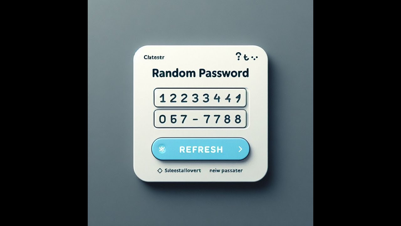 Random Password Generator - YouTube