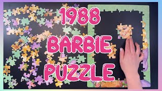 1988 Barbie Puzzle | Build a vintage puzzle with me! screenshot 5