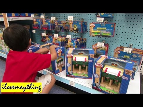 Checking out the Thomas Wooden Railway Toy Trains (June 2013)