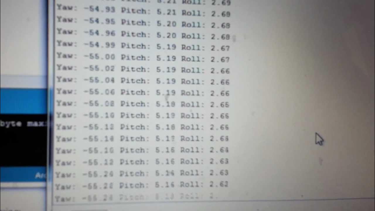 Free IMU yaw pitch roll drift YouTube