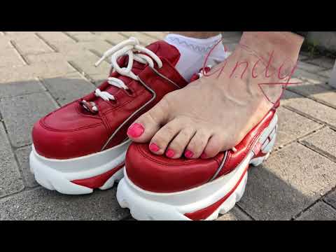 Red white Buffalo Boots