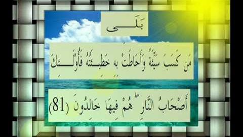 القرآن الكريم سورة البقرة الأية 81 قراءة السديس.wmv