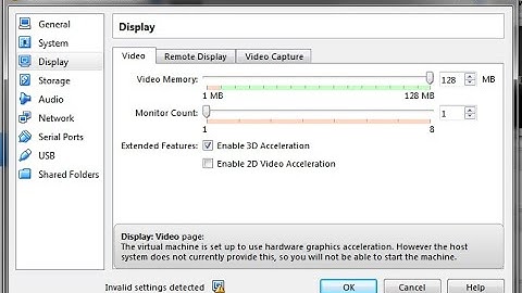 VirtualBox - Invalid Setting Detected Problem Solved