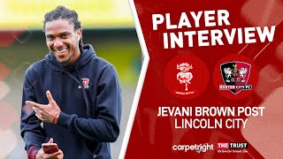 💬 Jevani Brown post Lincoln City (A) | Exeter City Football Club