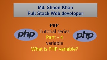 php bangla tutorial for Beginners |variable|#part-4|Shaon Khan|