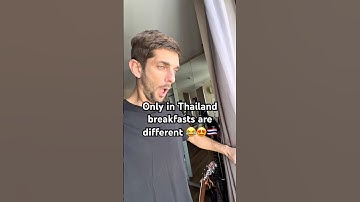 Only in Thailand breakfasts are different 😂😍🇹🇭 #shorts #bangkok #funny
