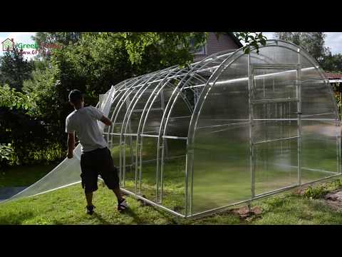 Video: Prefab Greenhouses Factory, Polycarbonate Greenhouses