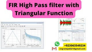 High Pass FIR filter design  in MATLAB|Triangular Method 5/9