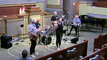 The Unity Temple Players perform for worship at Unity Temple