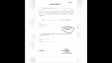 character certificate for bsf joining 😍🎉 #bsf #ytshorts  #how to fill character certificate