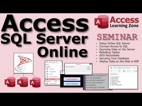 Use Access databases over the Internet! Introducing the Microsoft Access SQL Server Online Seminar