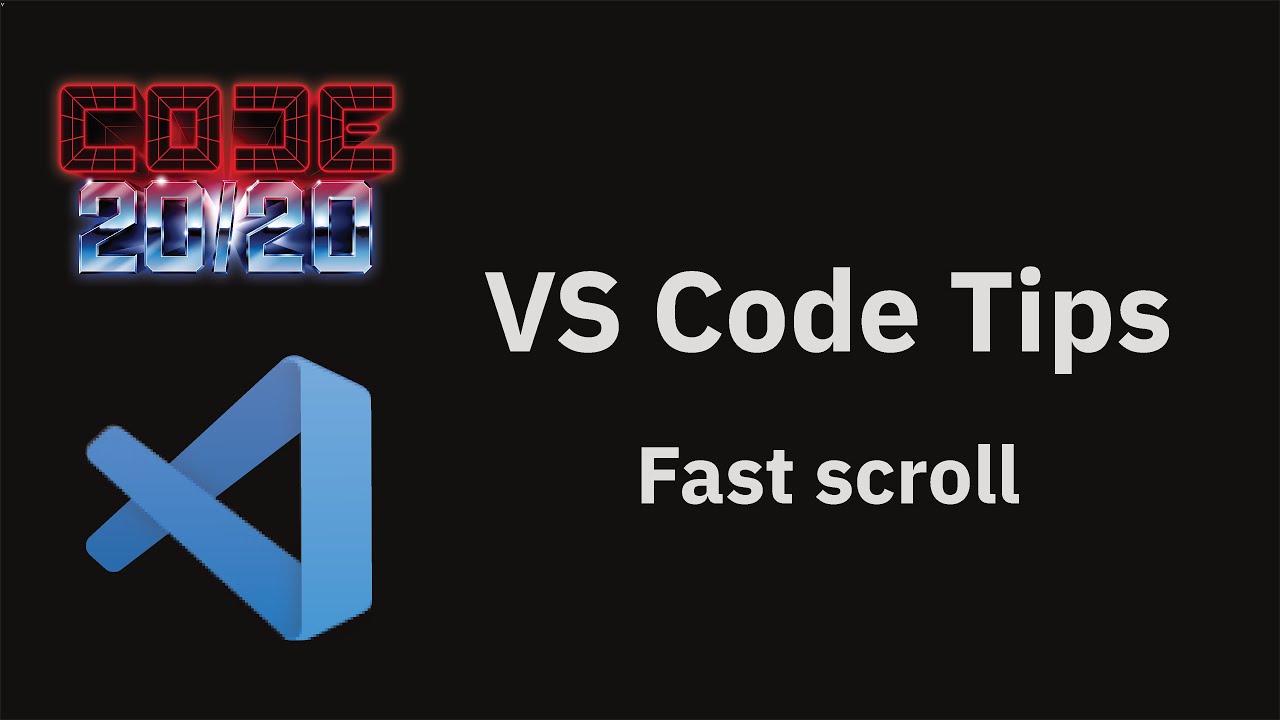 VS Code tips — Fast scroll - YouTube