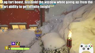 Snow Day Lag Fart Boosting/Wand Lag Recharge
holding the window in this game is weird, to do it pause the game to disable mouse lock then move the mouse out then click on the resize window (left or right of the window) so you can do the double window holds without the window maximising. when you unpause you mouse will hide but it doesnt move just re click to show it again. my mouse clicks are show with R3 on the controller. this tech is busted but the game doesnt like you skipping anything so it does almost nothing unfortunately. Snow Day Lag Fart Boosting/Wand Lag Recharge