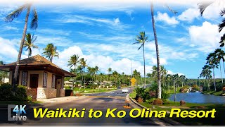 Ko Olina Resort | Drive from Waikiki | West Side of Oahu  Hawaii 4K Driving