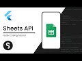 Creating a flutter app with a google sheets database