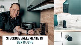 Sophisticated socket elements for your kitchen planning - built-in socket in the worktop