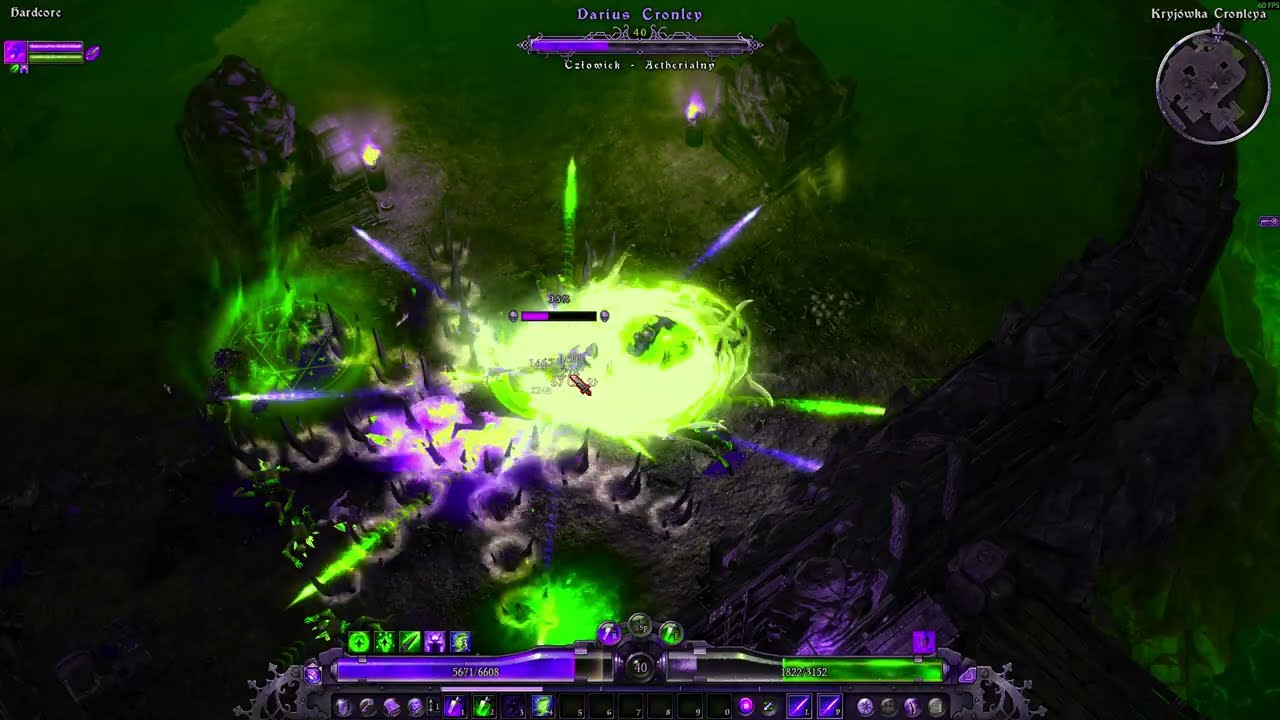 Grim Dawn - HC Druid 40lvl Vs. Darius Cronley Boss i Trochę Expa.