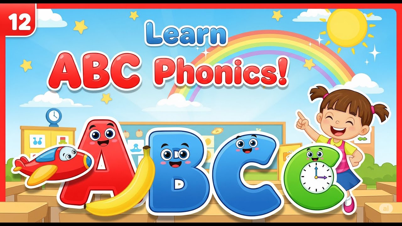 Real Abc ABC Phonics Song for Kids | Learn Alphabet Sounds with Pictures & Real ...