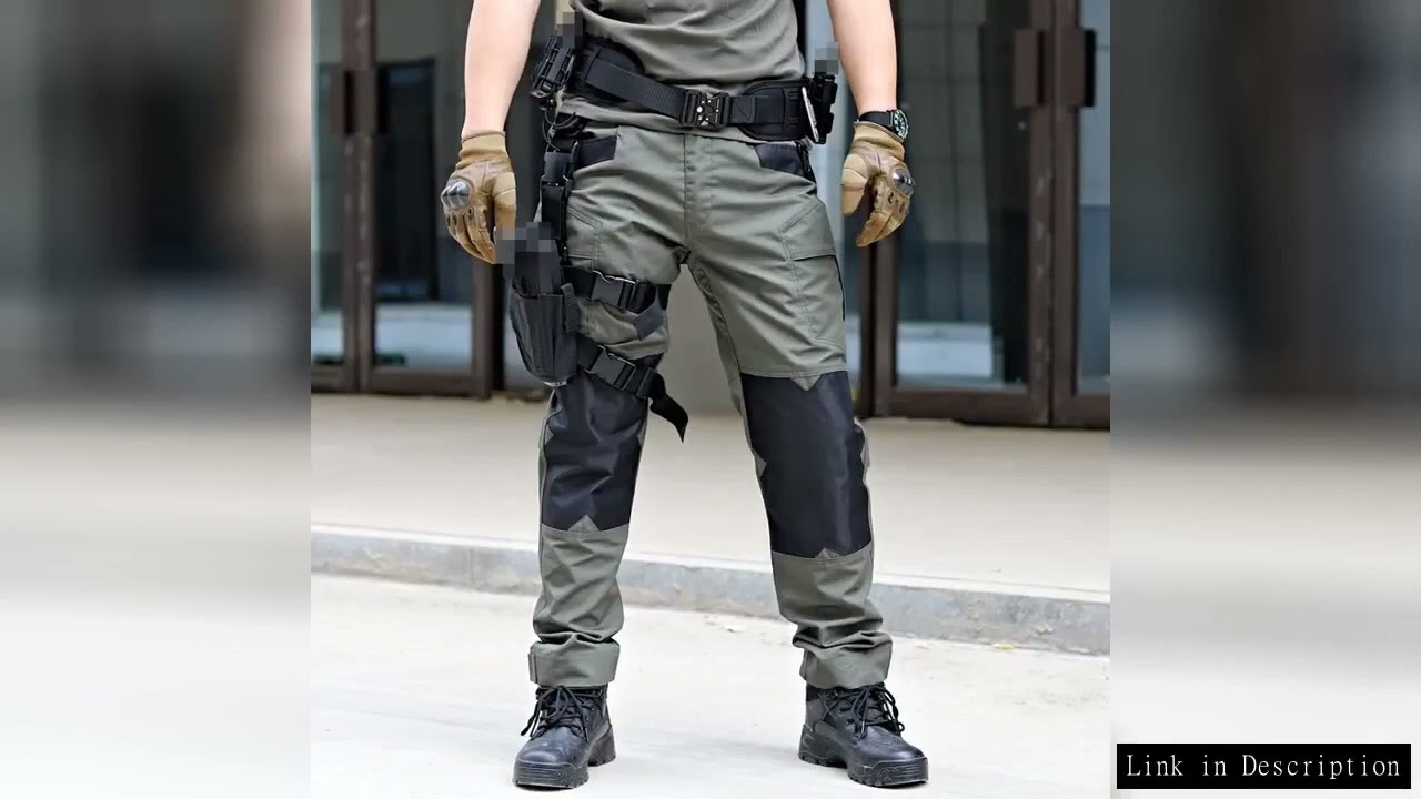 Raiders Tactical Pants Men's Summer Outdoor Work Pants with Multiple Pockets Camouflage Anti Tear Lo