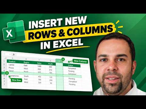 How to Insert New Columns and Rows in Excel (The Easy Way)