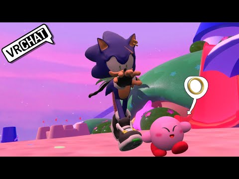 Who's the Pink Bubblegum ball?! Neo meets Kirby #sonicthehedgehog #sonicracingcrossworlds #kirby