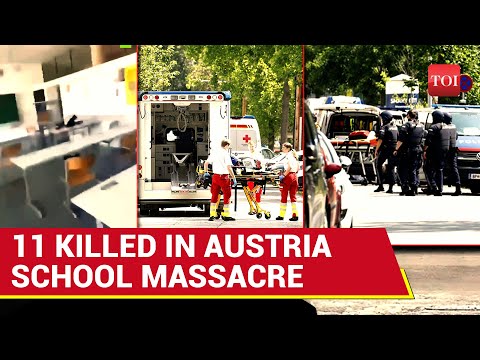 On Cam: Gun Attack Rattles Austria; 11 Shot Dead In School Massacre Gunfire | Watch