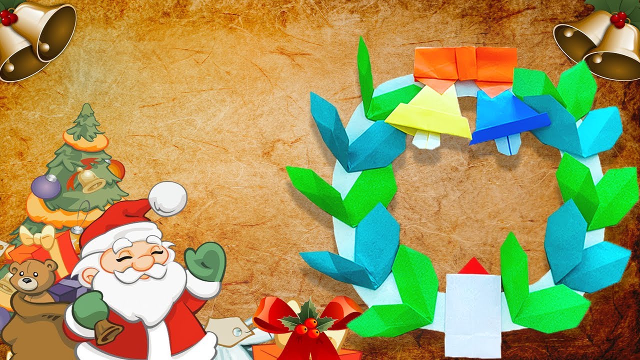 作品 トールペイント クリスマス リース ベル リボン