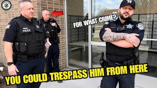 Cop Says You Could Trespass Him Then Poster 7 SHUTS It Down 1st amendment audit