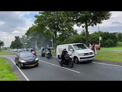 Śmierć motocyklisty w Holandii - pożegnanie.