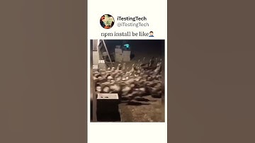 npm install be like😩 #shorts